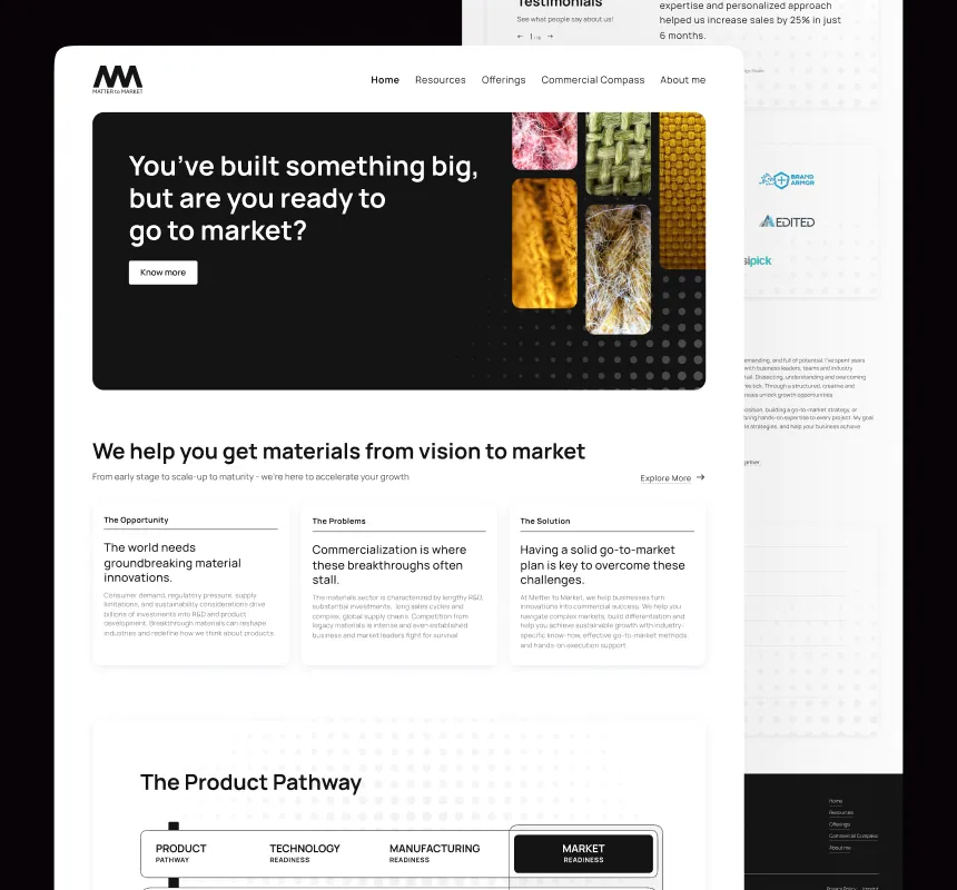 Matter-to-Market project by Esipick